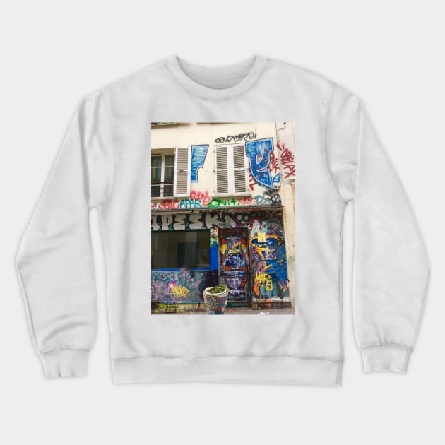 Graffiti in Paris, France Crewneck Sweatshirt by golan22may